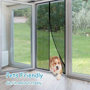 Hands Free Magnetic Mosquito door Net